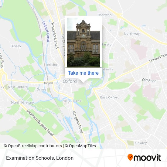 Examination Schools map