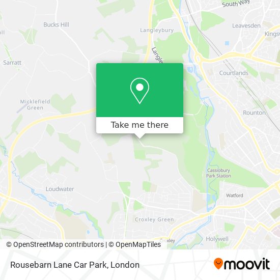 Rousebarn Lane Car Park map