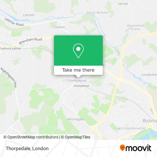 Thorpedale map