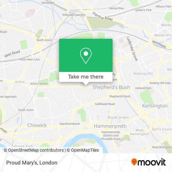 Proud Mary's map