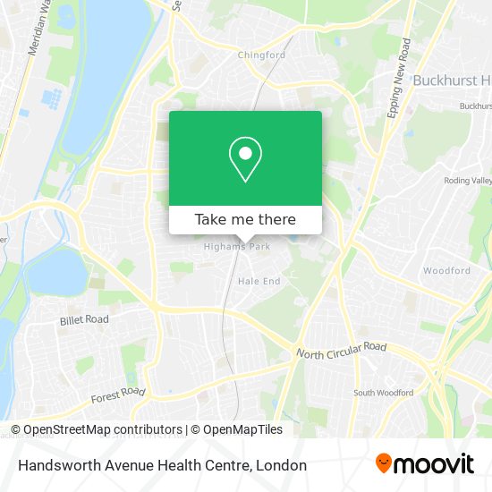 Handsworth Avenue Health Centre map