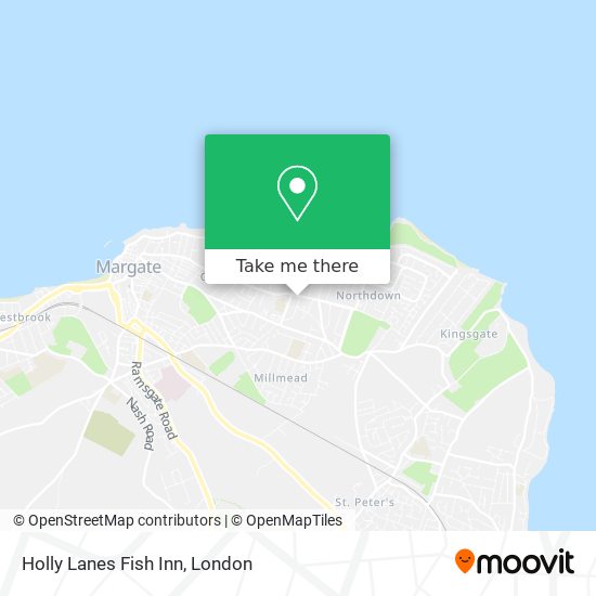 Holly Lanes Fish Inn map
