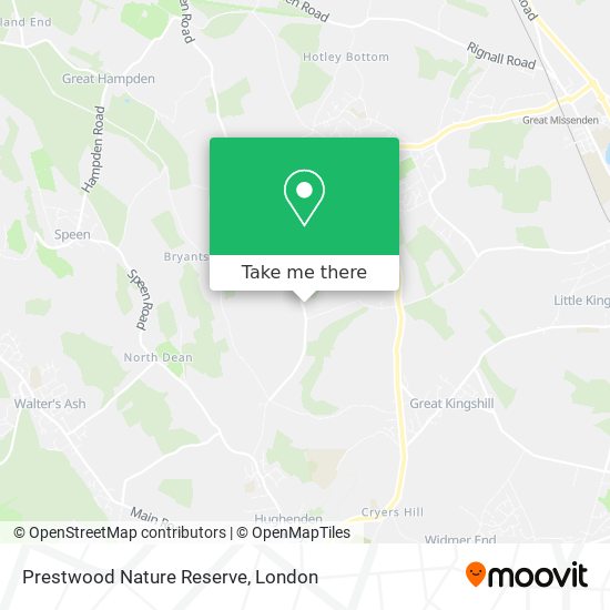 Prestwood Nature Reserve map