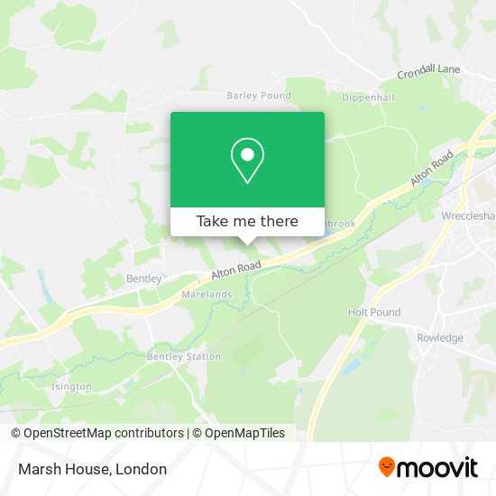 Marsh House map