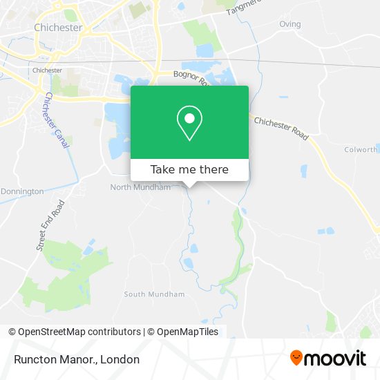 Runcton Manor. map