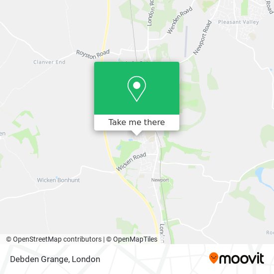 Debden Grange map