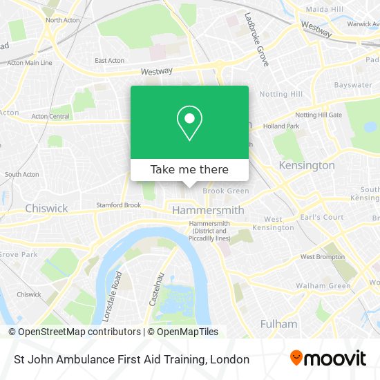St John Ambulance First Aid Training map