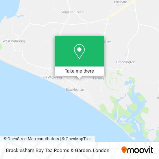 Bracklesham Bay Tea Rooms & Garden map
