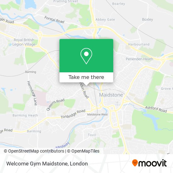 Welcome Gym Maidstone map