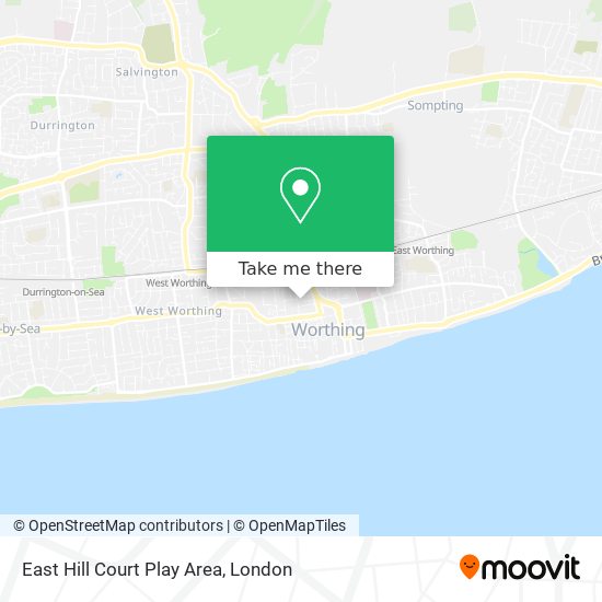 East Hill Court Play Area map