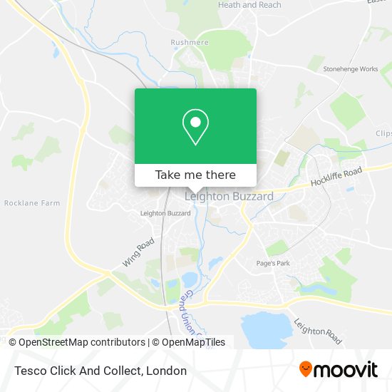 Tesco Click And Collect map