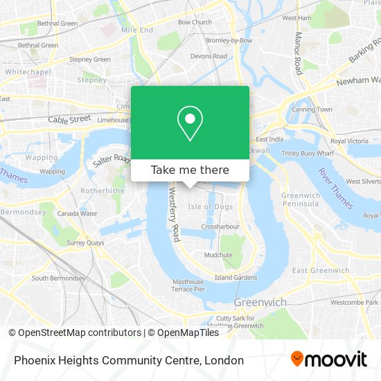 Phoenix Heights Community Centre map