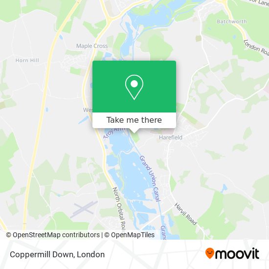 Coppermill Down map