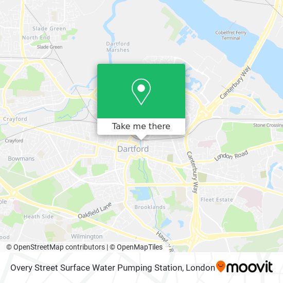 Overy Street Surface Water Pumping Station map