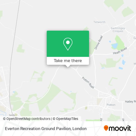 Everton Recreation Ground Pavilion map