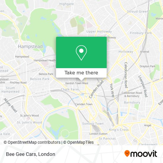 Bee Gee Cars map