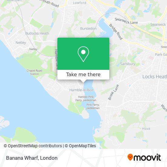 Banana Wharf map