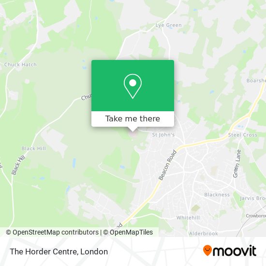 The Horder Centre map