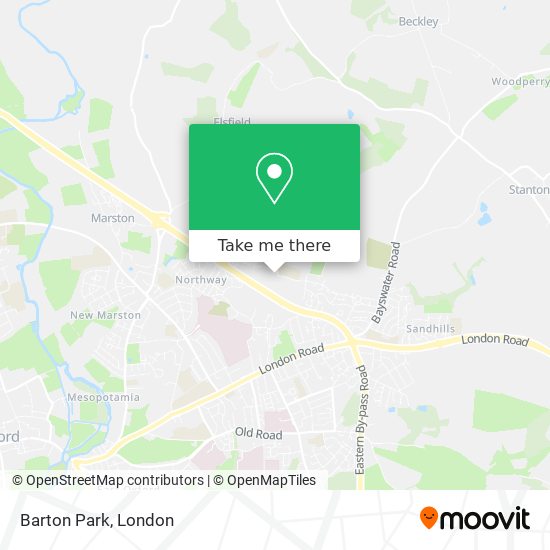 Barton Park map