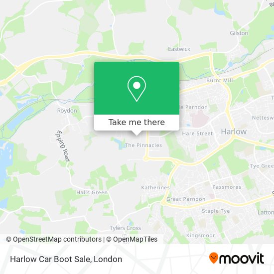 Harlow Car Boot Sale map