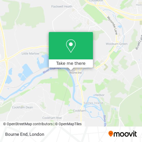 Bourne End map