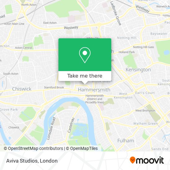 Aviva Studios map