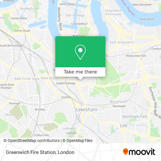 Greenwich Fire Station map