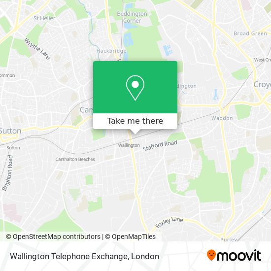 Wallington Telephone Exchange map