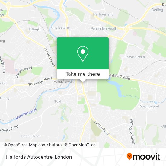 Halfords Autocentre map