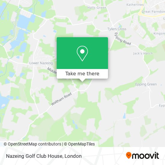 Nazeing Golf Club House map