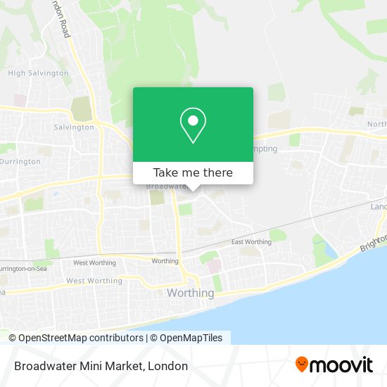 Broadwater Mini Market map