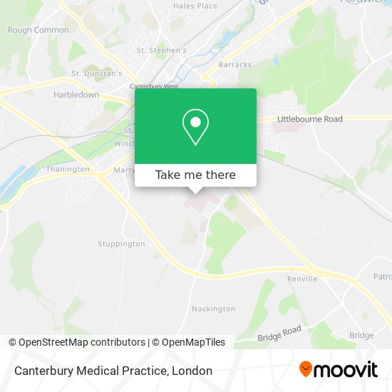 Canterbury Medical Practice map