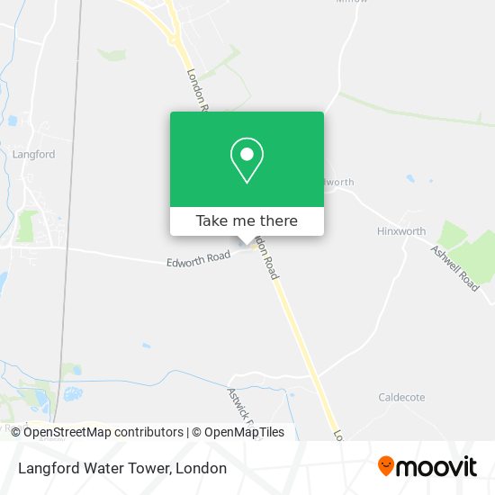Langford Water Tower map