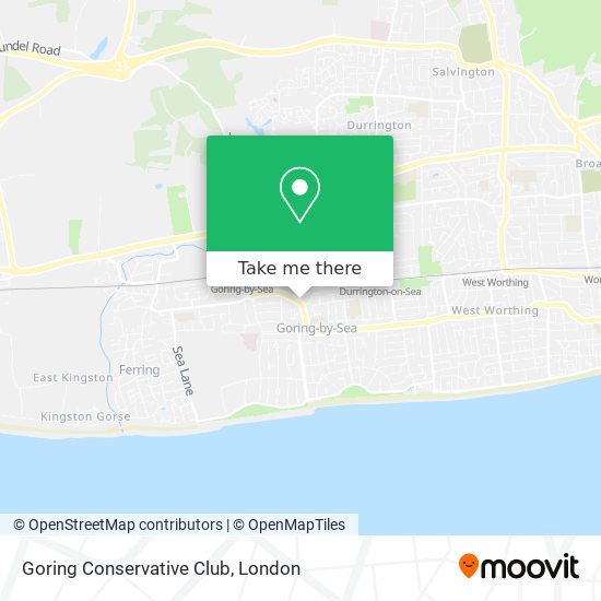 Goring Conservative Club map