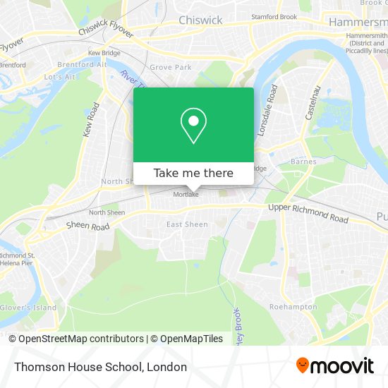 Thomson House School map