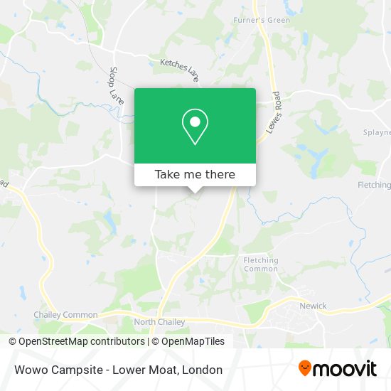 Wowo Campsite - Lower Moat map