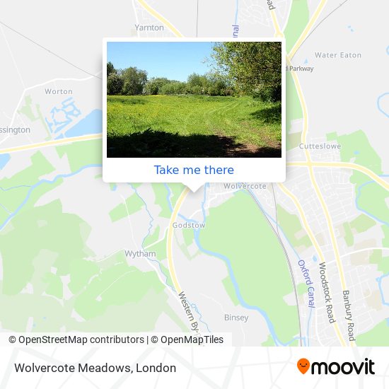 Wolvercote Meadows map