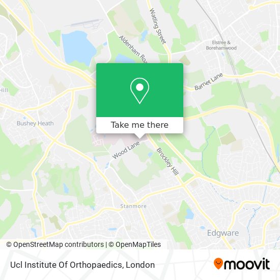Ucl Institute Of Orthopaedics map