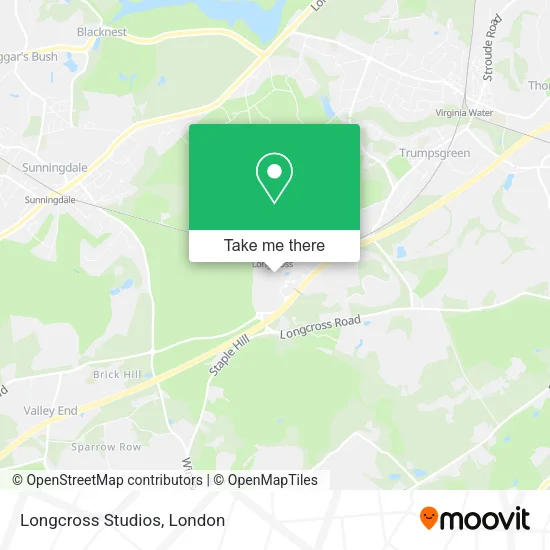 Longcross Studios map