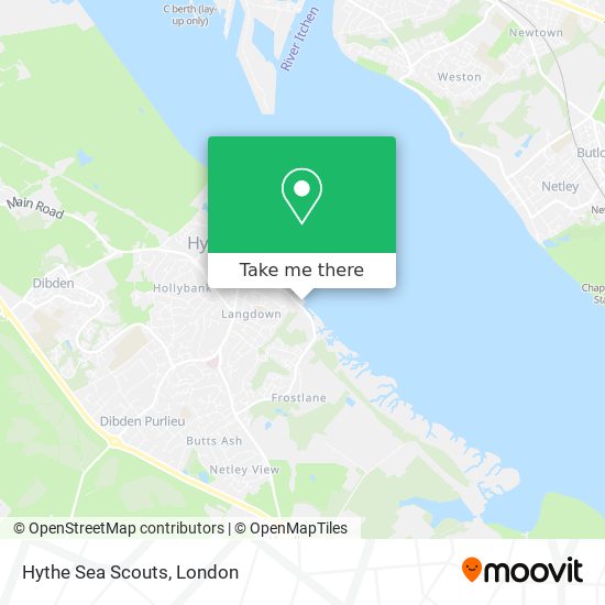 Hythe Sea Scouts map