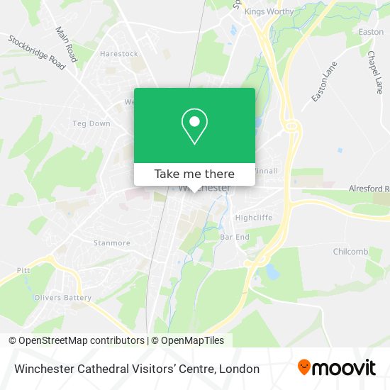 Winchester Cathedral Visitors’ Centre map