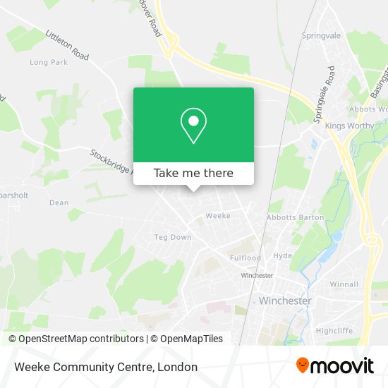 Weeke Community Centre map