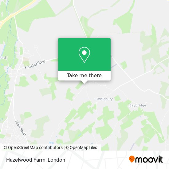 Hazelwood Farm map