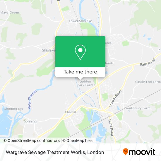 Wargrave Sewage Treatment Works map