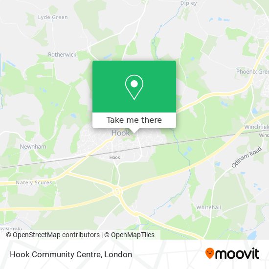 Hook Community Centre map