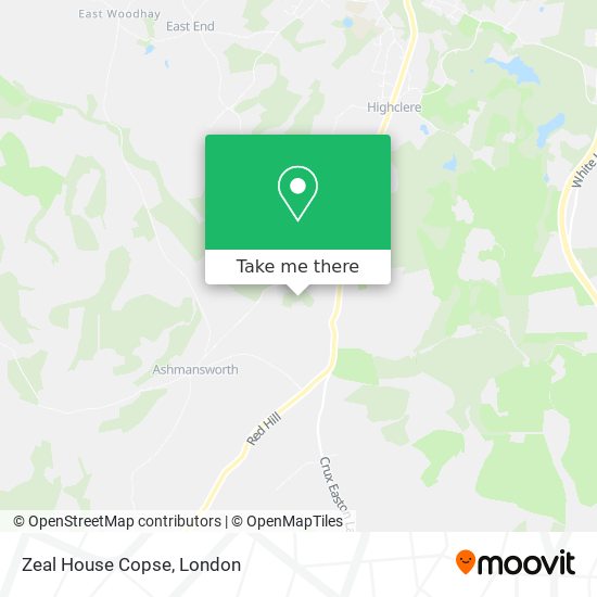 Zeal House Copse map