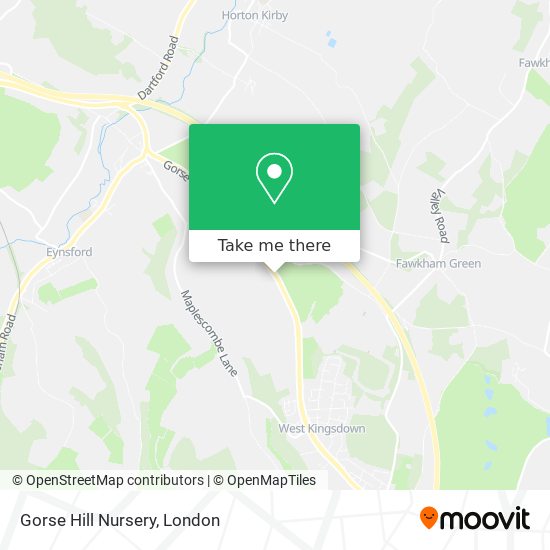 Gorse Hill Nursery map