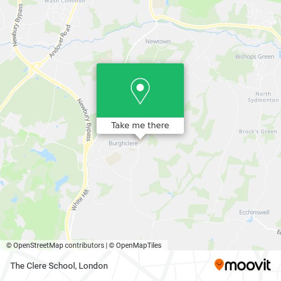 The Clere School map