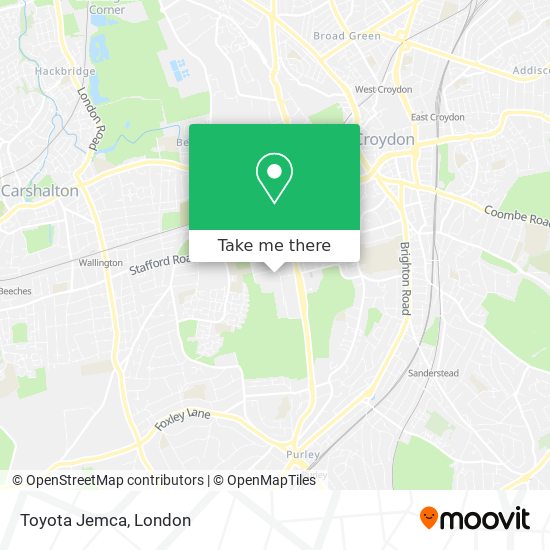 Toyota Jemca map