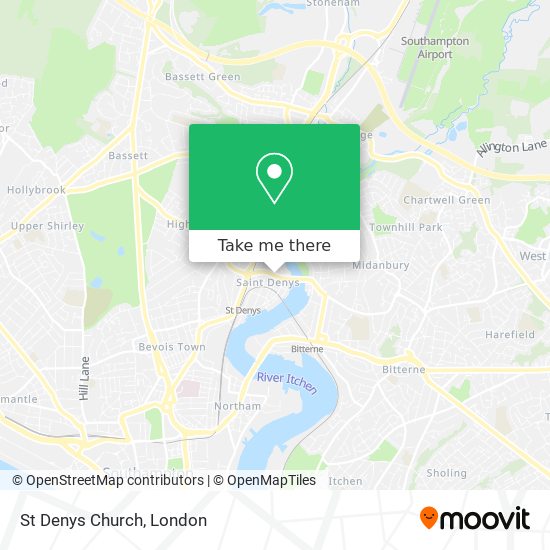 St Denys Church map